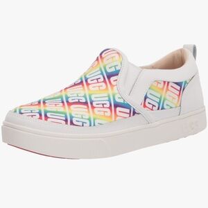 UGG CAPLAN RAINBOW GIRLS SLIP-ON,Girls Size 3,  SNEAKERS SHOES 1107976K